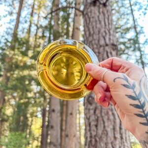 ❌SOLD❌Vintage amber ashtray